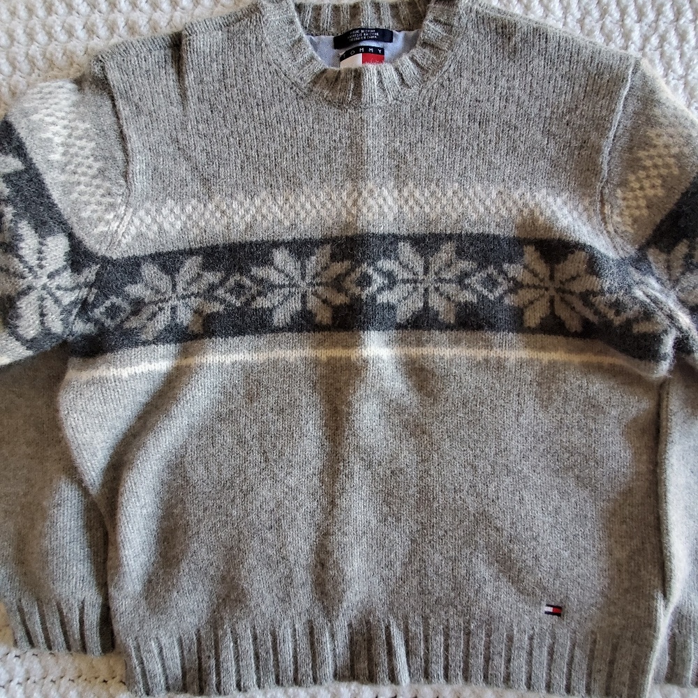 Tommy Hilfiger 100% Wool Crewneck Sweater  XXL
